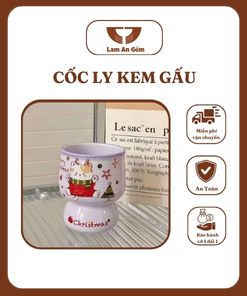 Cốc Ly Kem Gấu Đựng Nước