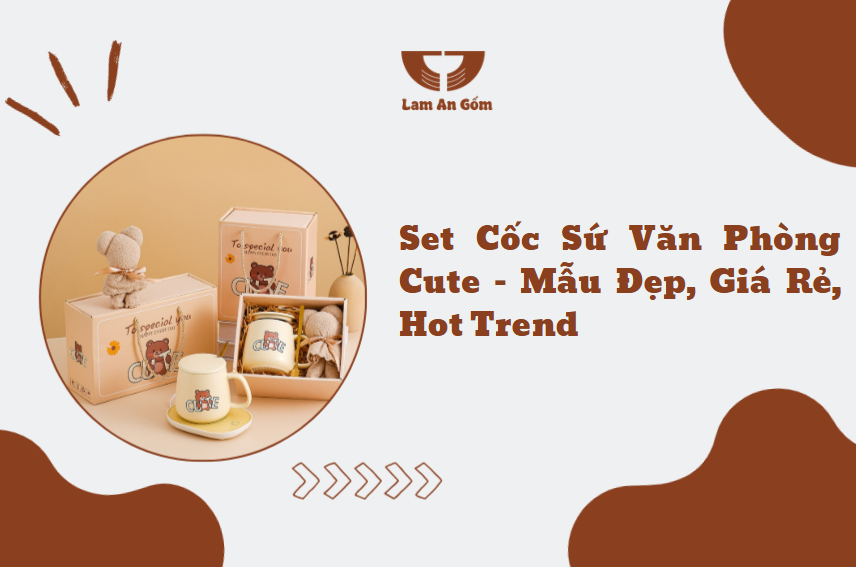 Một chiếc cốc xinh xắn với màu sắc pastel hay hình vẽ dễ thương có thể giúp bạn cảm thấy thư giãn hơn trong những giờ làm việc căng thẳng.