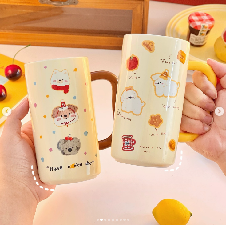 Ly gốm mang đi mua cafe 
