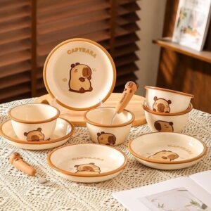 Set quà tặng Capybara gốm